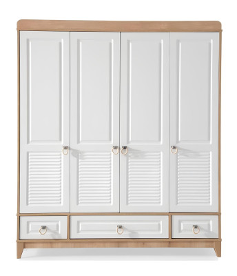 Modern Kinderzimmer Set Bett Kleiderschrank Schreibtisch Helles 3tlg Neu
