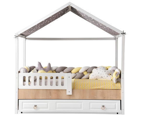 Modern Kinderzimmer Set Bett Kleiderschrank Schreibtisch Helles 3tlg Neu