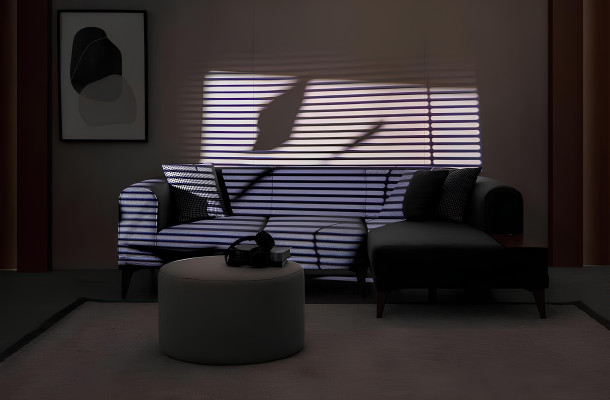 Graues Wohnzimmer L-Form Sofa Polster Ecksofa Designer Wohnzimmer Couch
