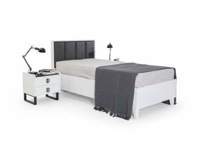 Designer Kinderbett Robustes Holzbett Kinderzimmer Einzel Polsterbetten