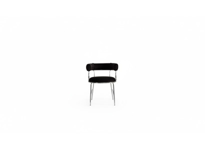 Designer Schwarzer Barhocker Luxuriöse Esszimmer Metallrahmen Stühle