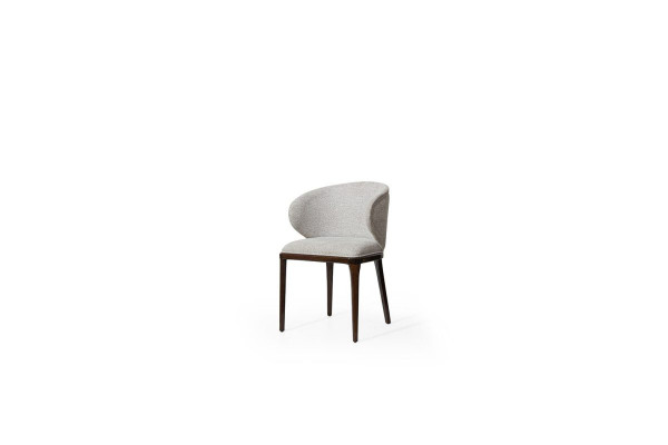 Exklusiver Grauer Stuhl Esszimmer Moderne Stühle Designer Polsterstuhl