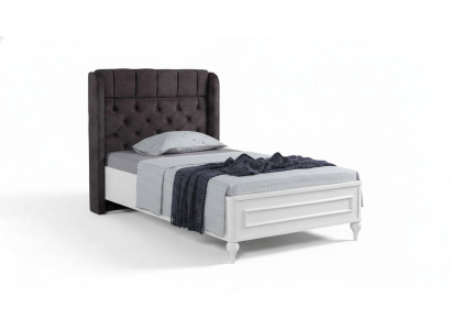 Modernes Chesterfield Kindetbett Einzelbett Nachttisch Stilvolles Set