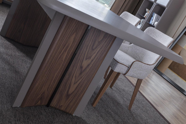 Designer Esstisch Modern Möbel in Esszimmer Grau Exclusive Neuheit