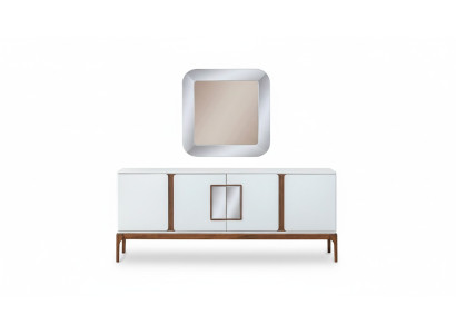 Luxus Esszimmer Set Anrichte Spiegel 2 tlg Modern Essgruppe Kommode
