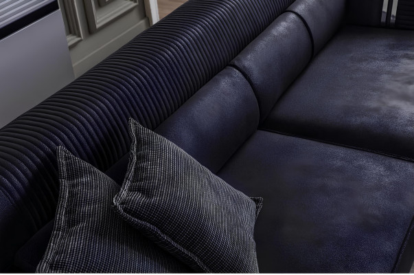 Sofa 3 Sitzer Modern Möbel Weiße Wohnzimmer Luxus Designer 235cm Einrichtung