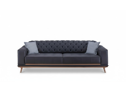 Sofa 4 Sitzer Design Sofas Polster Textil Relax Sitz Möbel Modern