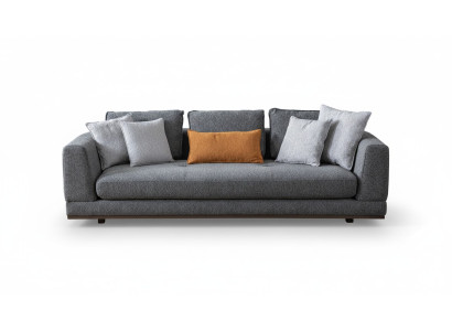 Sofa 3 Sitzer Modern Möbel Weiße Wohnzimmer Luxus 243cm Dreisitzer