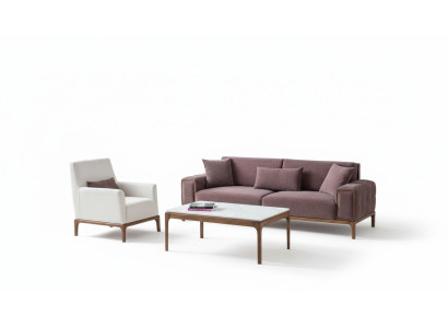 Wohnzimmer Set 3+1 Sitzer Couchtisch Sofagarnitur Sessel Modern Design