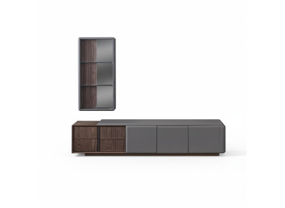 Designer Wohnzimmer set TV-Schrank mit Exclusive Wandregal Regal 2tlg.