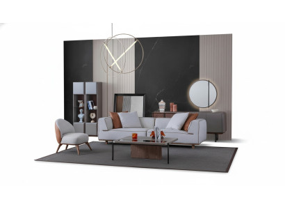 Luxus Wohnzimmer Set Komplette Einrichtung Sofa Kommode Couchtisch 5tlg