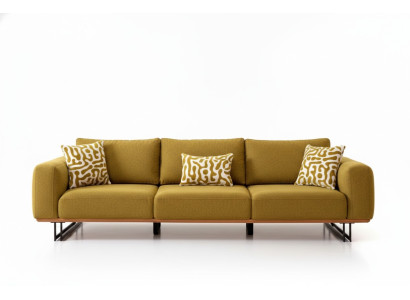 Italienische Sofa Couch Polster 4 Sitzer Möbel 270cmTextil Couchen Neu