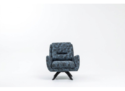 Wohnzimmer Luxus Sessel grau Club Lounge Modern Designer Möbel Einrichtung