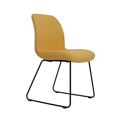 Stühle Gelb Luxus Design Polster Stuhl Büro Möbel Neu Esszimmer Textil Möbel