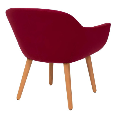 Roter Stilvoller Designer Stuhl Holzstuhl Esszimmerstuhl Designer Möbel