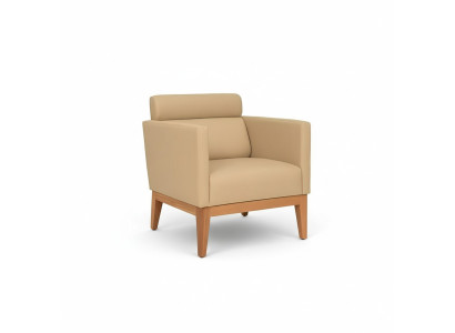 Beiger Clubsessel Relax 1-Sitzer Designer Sessel Wohnzimmer Sitzer 