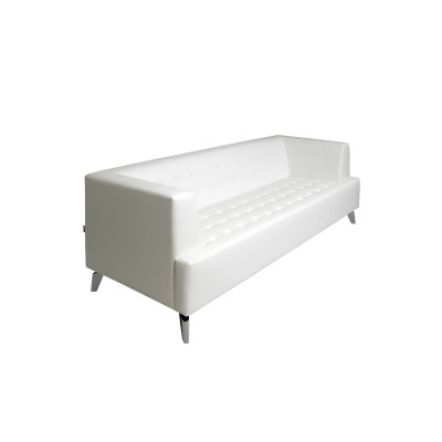 Weißer Zweisitzer Luxus Sofa Moderner 2-Sitzer Clubsofa Lounge Couch Neu
