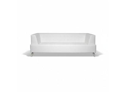 Weißer Zweisitzer Luxus Sofa Moderner 2-Sitzer Clubsofa Lounge Couch Neu