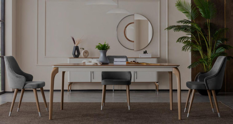 Esszimmer Kommode Sideboard mit Spiegel Modern Neu Luxus Kommoden Holz Design