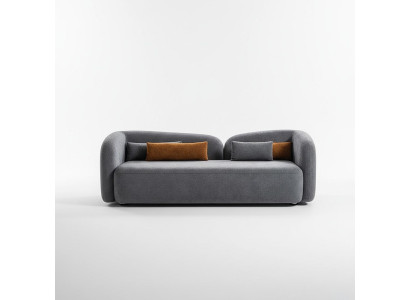 Wohnzimmer Sofa 3 Sitzer Designer Couch Polster Sofas Stoff Textil Neu