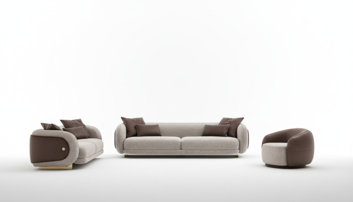 Luxus Sofagarnitur Sofa Braun Garnitur Sofas 4 3 1 Sitzer 3tlg Set Polster