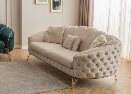 Sofagarnitur 3 3 1 Sitzer Modern Komplett Set Polster Garnitur Couchgarnitur