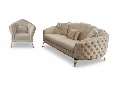 Sofagarnitur 3 3 1 Sitzer Modern Komplett Set Polster Garnitur Couchgarnitur
