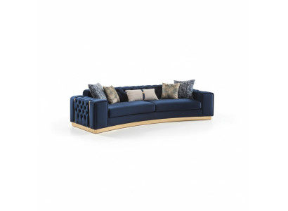 Polstersofa 4-Sitzer Sofa Textil Sitz luxuriöse Design Sofas Modern