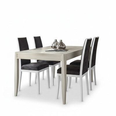 Modern Esszimmer Set Tisch Klassische Stuhlgruppe 4x Stühle 5tlg. Set Sitzgruppe