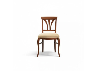 Stuhl ohne Armlehne Esszimmerstuhl Holz Esszimmer Braun Design Klassisch
