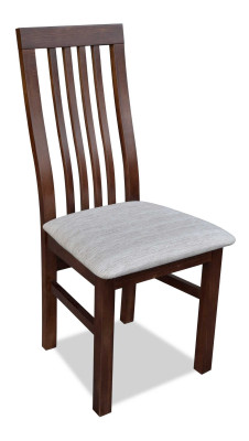 Stuhl Braun Design Wohnzimmer Esszimmer Holz Stühle Polster Möbel Neu