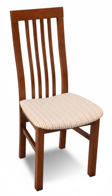 Stuhl Braun Design Wohnzimmer Esszimmer Holz Stühle Polster Möbel Neu