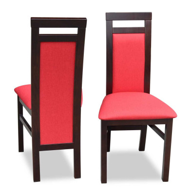 Stuhl ohne Armlehnen Lehnstuhl Polster Holz Textil Holz Sessel Neu