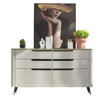 Design Kommode Anrichte Sideboard Mit Schubladen Schrank Wohn Zimmer Neu