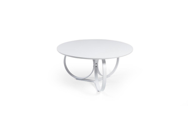 Weiß Couchtisch Rund Wohnzimmer Tisch Designer Einrichtung Modern Möbel