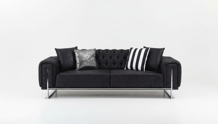 Wohnzimmer Set 2x Dreisitzer Sofa Chesterfield Couch Design Sessel Luxus Möbel