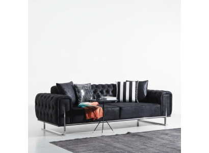 Sofa Dreisitzer Couch Design Chesterfield Luxus Möbel Polstersofas Wohnzimmer