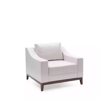 Sessel weiß Skandinavisch Polstersessel Fernsehsessel Lounge Club Möbel