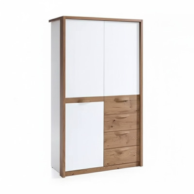 Schrank Massive Schlafzimmer Möbel Kleiderschrank Holz weiß schrank