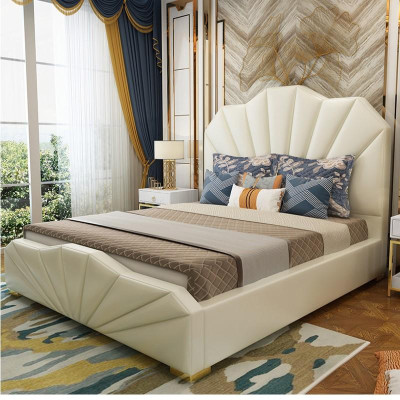 Design Leder Betten Hotel Doppel Bett Schlafzimmer Möbel Einrichtung