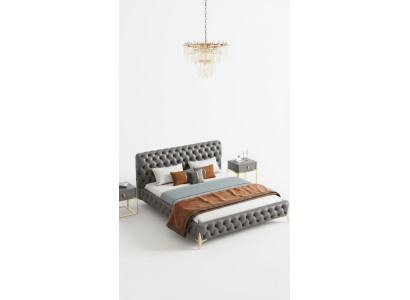 Chesterfield Bett Polster Design Luxus Doppel Hotel Betten Luxus Hotel Neu