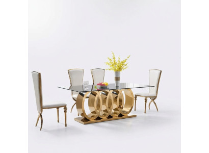 Designer Esszimmertisch Esstische Esszimmer Möbel Edelstahl Tisch Tische