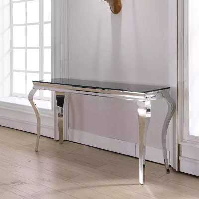 Metall Sideboard Edelstahl Konsolentische Sideboard Luxus Eichrichtung Möbel