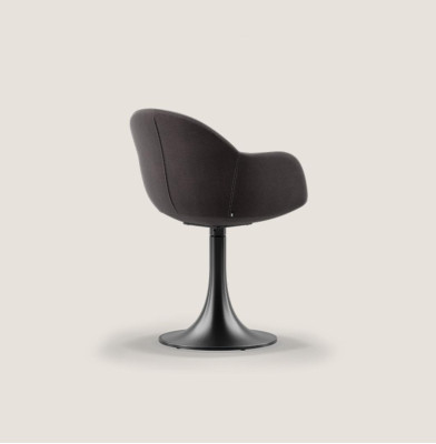 Designer Schwarzer Esszimmer Stuhl Mit Edelstahlfuß Luxus Einsitzer Neu