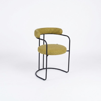 Designer Grüner Polsterstuhl Wohnzimmer Stühle Einsitzer Stilvolle Möbel