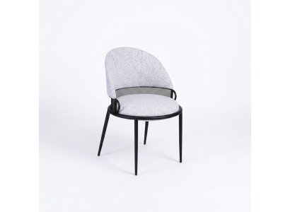 Weißer Esszimmerstuhl Luxus Stühle Polster Einsitzer Textil Stil Möbel