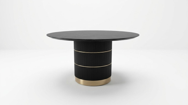 Tische Runder Esstisch Luxus Esszimmer Möbel Designer Tisch Metallfuß