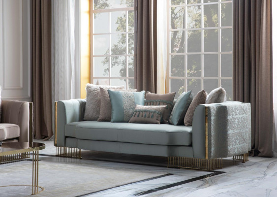 Stilvoll Sofagarnitur 2x Sofas Klassische Design Möbel mit Armlehnen 4+3