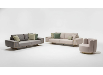Sofagarnituren Wohnzimmer 4+1+1 Set Sofagarnitur Modernen Design Möbel