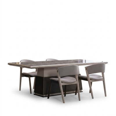 Luxus Esstisch Esstische Tisch Essgarnitur Essgruppe Tische 4x Lehnstühle Stuhl